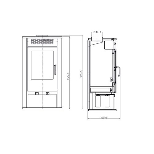 Poêle à bois Kleining Magna 7 kW