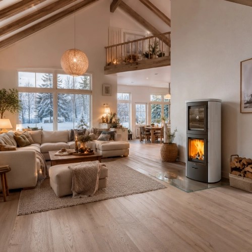 Poêle à bois Max Blank Rio BF Stone 6,5 kW Compartiment de cuisson