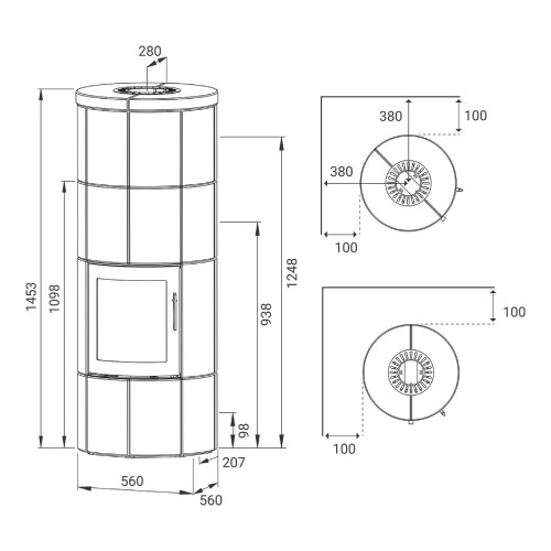 Poêle à bois Lotus M2 | 6 kW