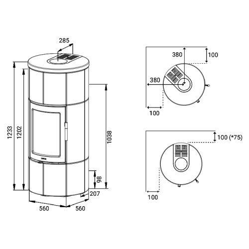 Poêle à bois Lotus Maestro 1 ecoLine 6 kW accumulateur