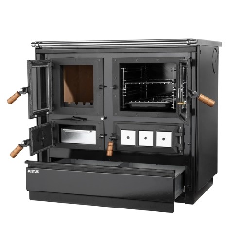 Cuisinière à bois Justus Rustico-90 2.0 | 7 kW
