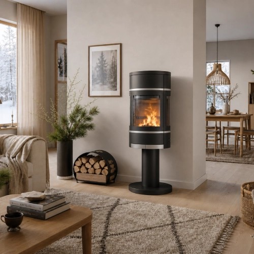 Poêle à bois Scan 68-10 Pedestal 5,5 kW