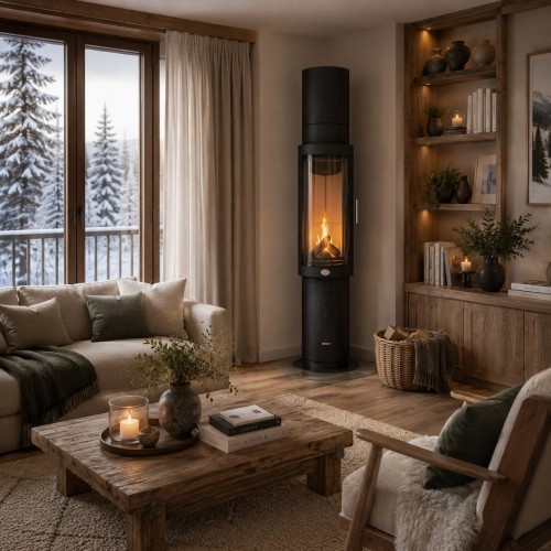 Poêle à bois Max Blank Dijon L 8,5 kW