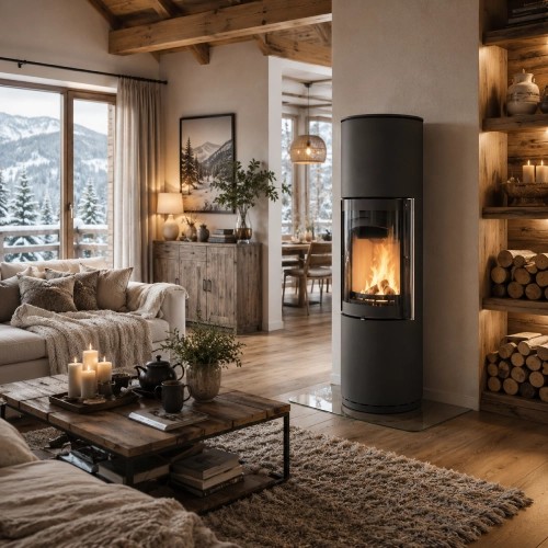 Poêle à bois Max Blank Nimes L 5,1 kW