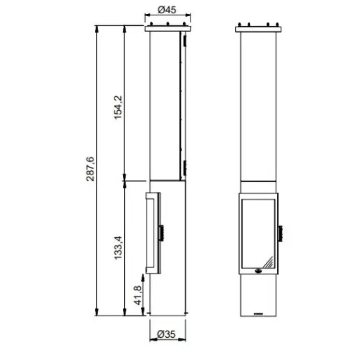 Poêle à bois Max Blank Andorra 8,5 kW