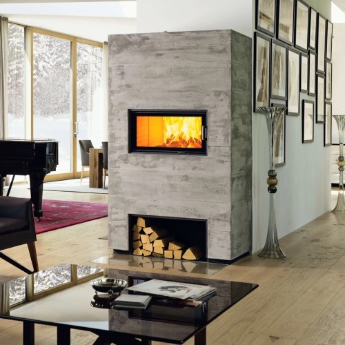 Insert bois Austroflamm 75K 2.0 | 10 kW porte pivotante