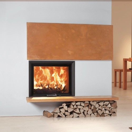Insert bois Austroflamm 80x64S 2.0 | 10 kW porte coulissante