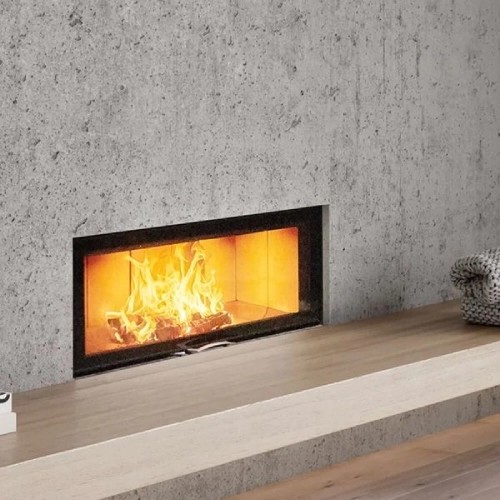 Insert bois Austroflamm 120x45 S 2.0 | 13 kW, porte coulissante