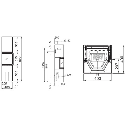 Poêle à bois Spartherm Trico L 6 kW