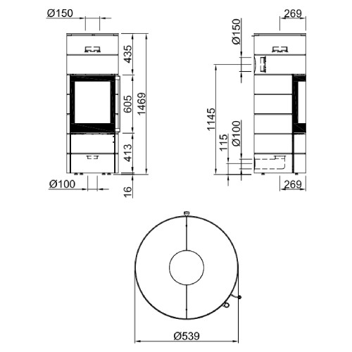Poêle à bois Spartherm Ambiente A3 6 kW