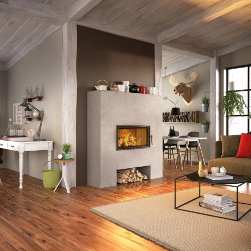 Insert bois Spartherm Varia AS 7 kW porte pivotante