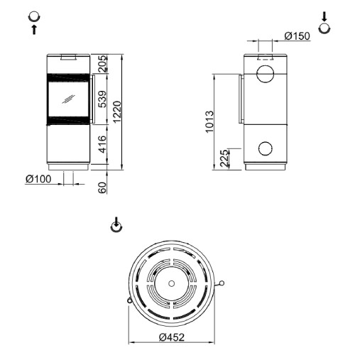 Poêle à bois Spartherm Passo XS style 5,9 kW