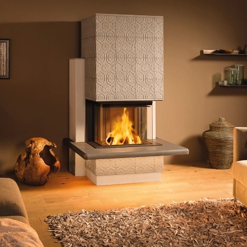 Insert bois Spartherm Premium A-3RL-60h 10 kW cheminée panoramique, porte coulissante