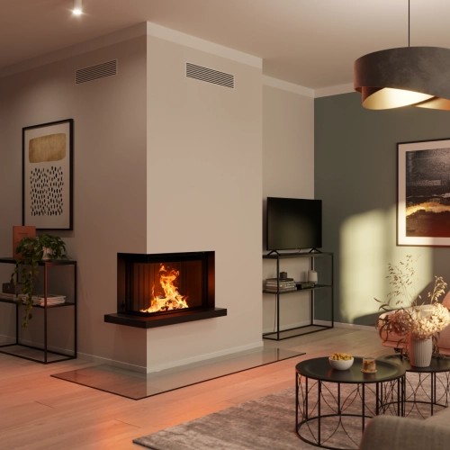 Insert bois Spartherm Lean 2L-70h 7,9 kW indépendant de l’air ambiant porte coulissante