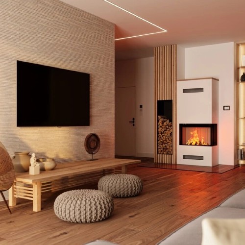 Insert bois Spartherm Lean 2R-70h 7,9 kW porte coulissante
