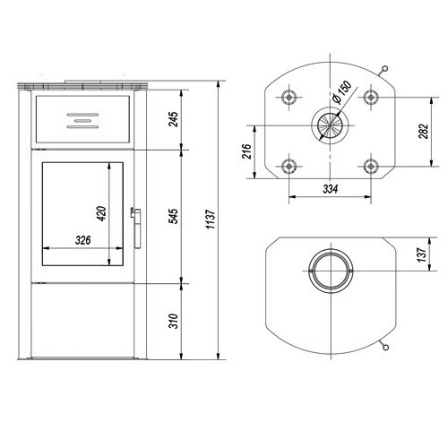 Poêle à bois Fram Stefanie 6 kW