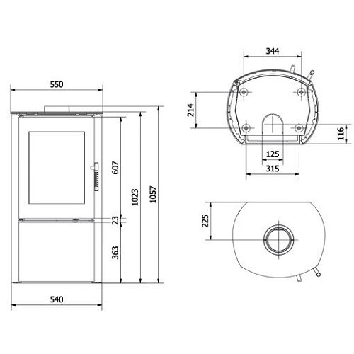 Poêle à bois Fram Lilli 6 kW