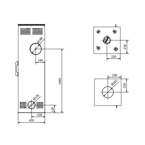 Poêle à bois Fram Luisa M 6 kW accumulateur de chaleur