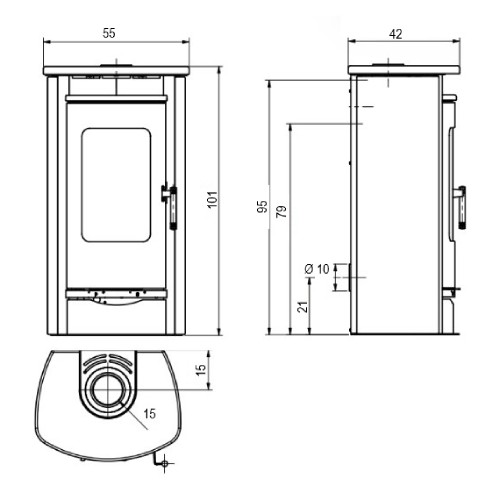 Poêle à bois Koppe Caron 5 | 5 kW