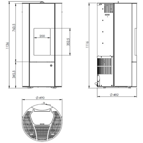 Poêle à granulés Olsberg Inara 3.0 | 6 kW étanche