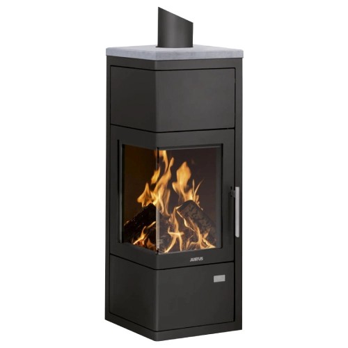 Poêle à bois Justus Diego W+ 6 kW accumulateur