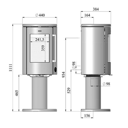 Poêle à bois Morsoe 7349 | 4,3 kW