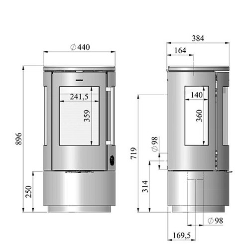 Poêle à bois Morsoe 7440 | 4,3 kW