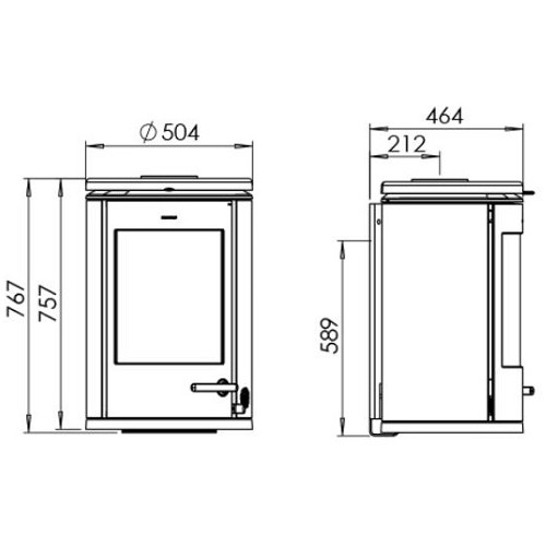 Poêle à bois Morsoe 7870 | 7,3 kW