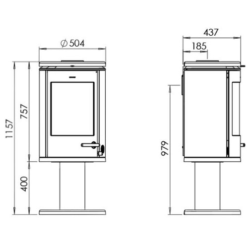 Poêle à bois Morsoe 7848 | 7,3 kW