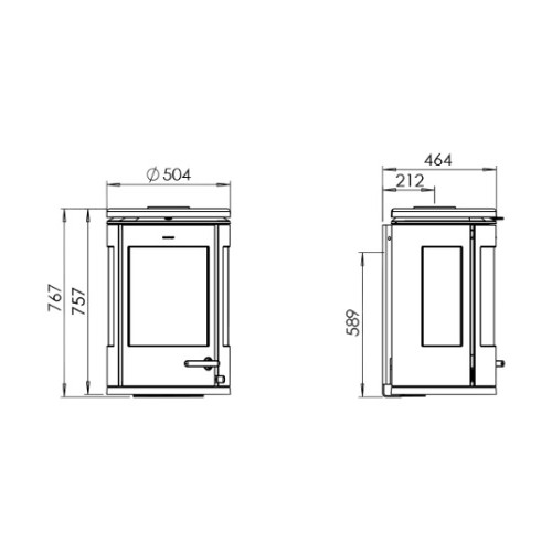 Poêle à bois Morsoe 7970 | 7,3 kW