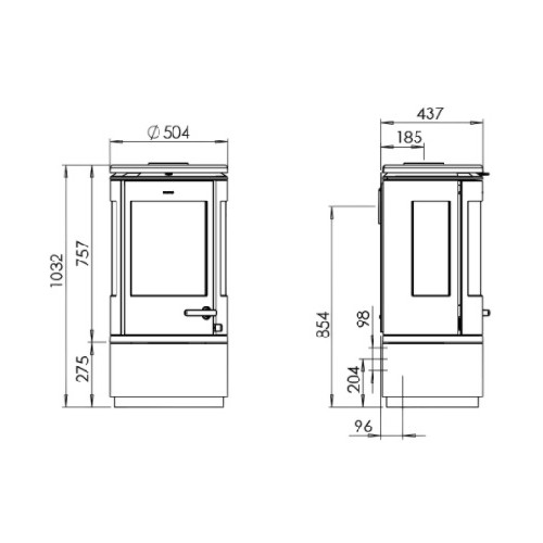 Poêle à bois Morsoe 7940 | 7,3 kW