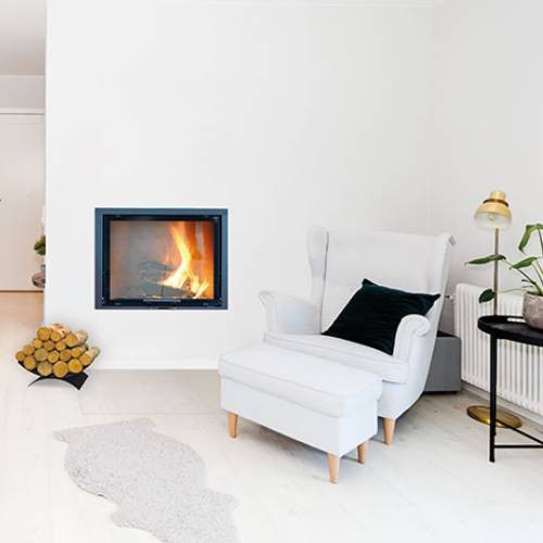 Insert bois SCHMID Lina W 7363 s porte pivotante 14,9 kW Hydro