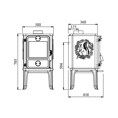 Poêle à bois Morsoe 1412 | 5 kW