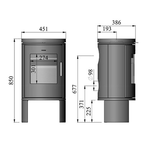 Poêle à bois Morsoe 6141 | 5,9 kW