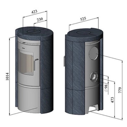 Poêle à bois Morsoe 6150 | 6 kW