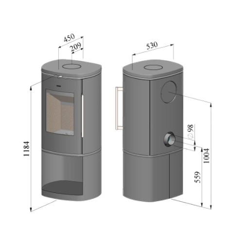 Poêle à bois Morsoe 8893 | 6,3 kW