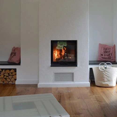 Insert bois SCHMID Lina 55 s 7 kW porte pivotante