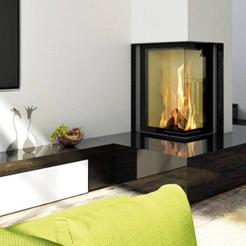 Insert bois SCHMID Ekko L 67(45) s 9 kW porte pivotante