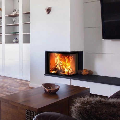Insert bois SCHMID Ekko R 67(45) h – 9 kW – vitré sur 2 côtés