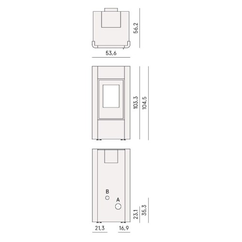 Poêle à granulés Cadel Idro Prince 12 | 11,8 kW hydro