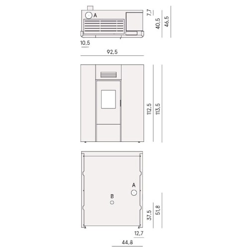 Poêle à granulés Cadel Maya Idro 24 | 22,4 kW hydro