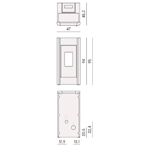 Poêle à granulés Cadel Sweet 7 | 7 kW