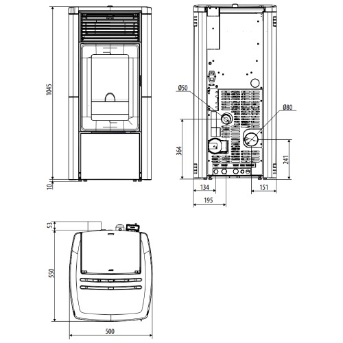 Poêle à granulés MCZ STAR Hydromatic 12 M2+ 11,9 kW