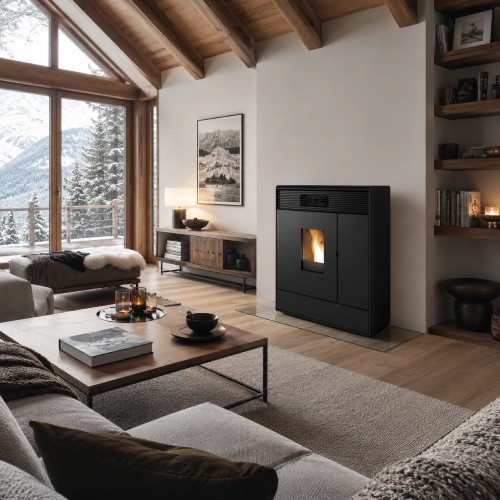 Poêle à granulés MCZ AKI Hydromatic 18 M2+ 17,7 kW