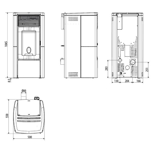 Poêle à granulés MCZ STAR Comfort Air 10 M3 10 kW
