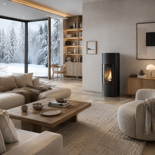 Poêle à granulés MCZ MOOD Comfort Air Matic 8 M2 Core 8 kW