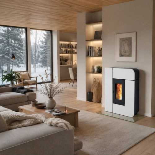 Poêle à granulés MCZ RAAM Comfort Air 8 UP! S2 7,8 kW