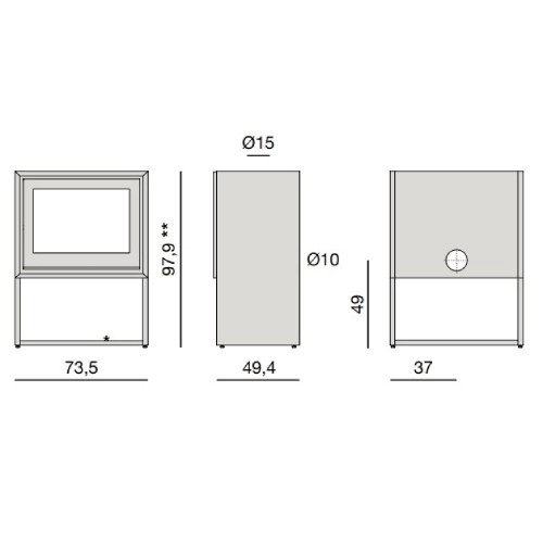 Poêle à bois MCZ STONE Case 70 | 8,8 kW