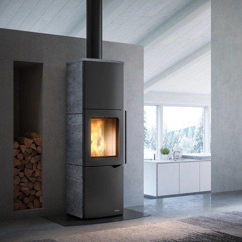 Poêle à bois PALAZZETTI Eva S 7 kW avec accumulation de chaleur