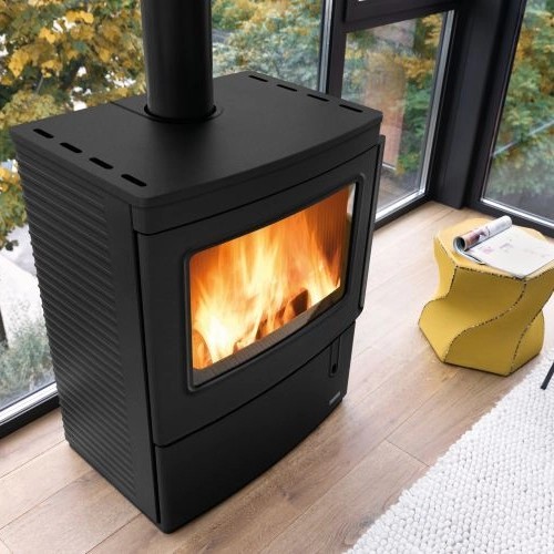 Poêle à bois Palazzetti Nicole Foyer en fonte 9,1 kW